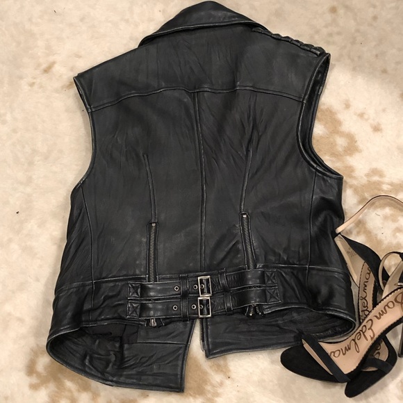 Elizabeth & James: Studded Leather Vest - Picture 2 of 8